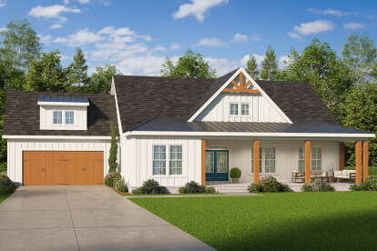 Modern Farmhouse House Plan #009-00449 Elevation Photo