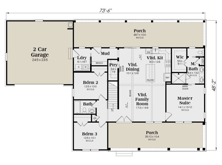 House Plan House Plan #33386 Drawing 1