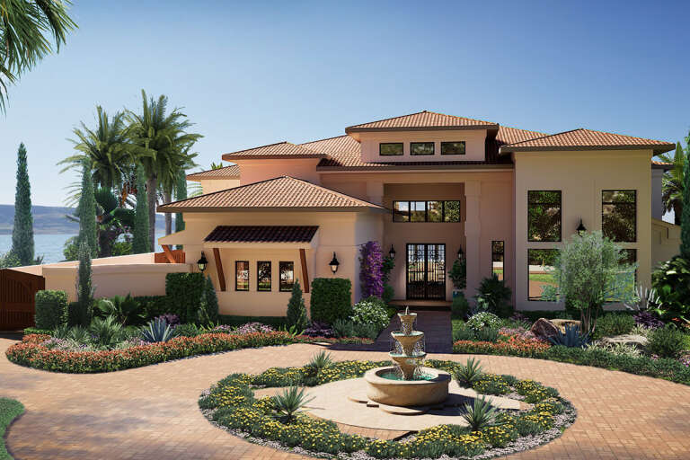 House Plan House Plan #33388 Angled Front Elevation