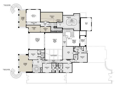 Second Floor for House Plan #5445-00548