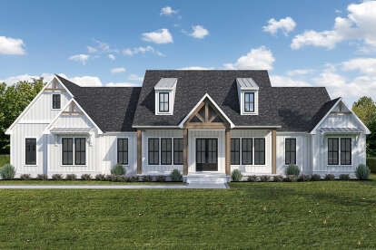Modern Farmhouse House Plan #7516-00087 Elevation Photo