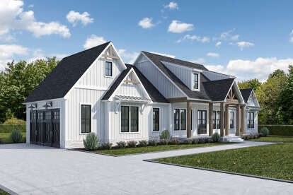 Modern Farmhouse House Plan #7516-00087 Elevation Photo