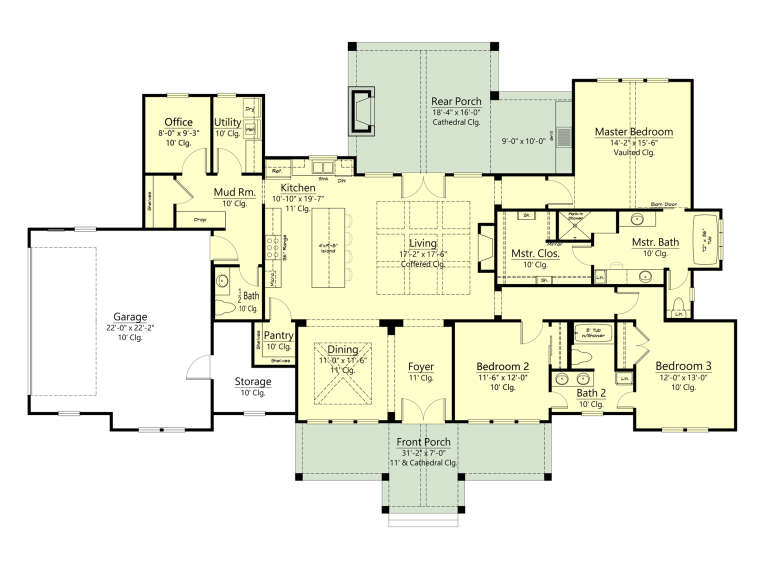 House Plan House Plan #33389 Drawing 1