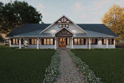 Modern Farmhouse House Plan #5984-00030 Elevation Photo