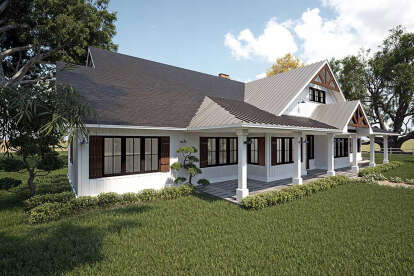 Modern Farmhouse House Plan #5984-00030 Elevation Photo