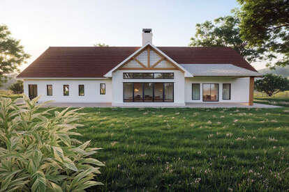 Modern Farmhouse House Plan #5984-00030 Elevation Photo