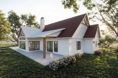 Modern Farmhouse House Plan #5984-00030 Elevation Photo