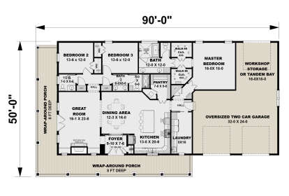 Main Floor  for House Plan #1776-00162