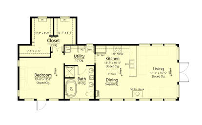 Main Floor  for House Plan #7516-00088