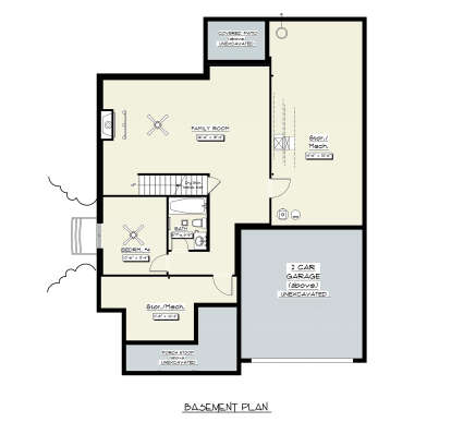 Basement for House Plan #1400-00001