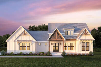 Modern Farmhouse House Plan #7516-00089 Elevation Photo