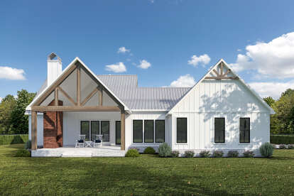 Modern Farmhouse House Plan #7516-00089 Elevation Photo