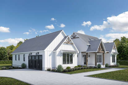 Modern Farmhouse House Plan #7516-00089 Elevation Photo