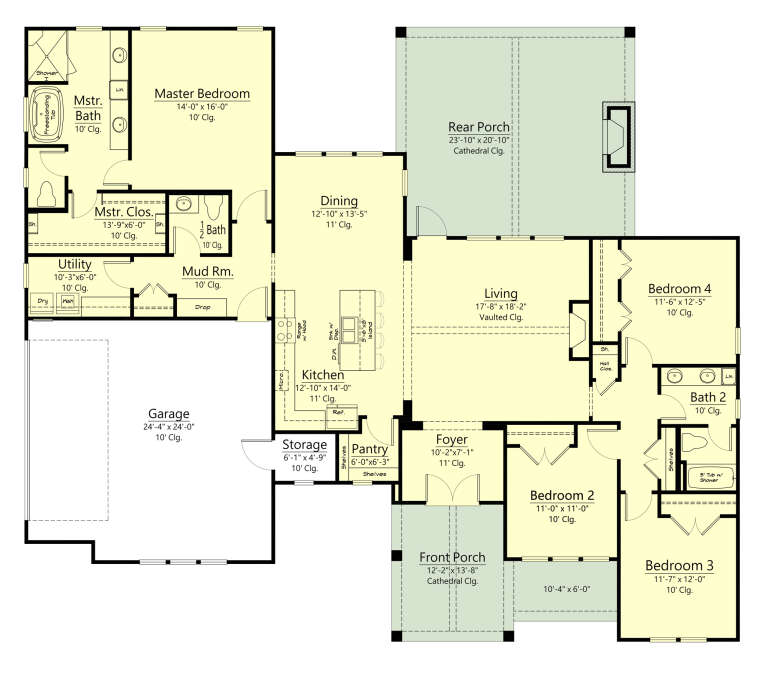House Plan House Plan #33394 Drawing 1