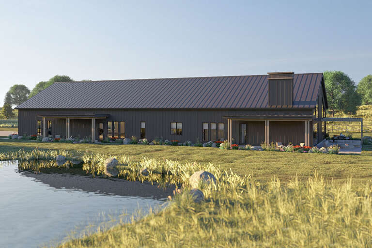 House Plan House Plan #33395 Angled Front Elevation