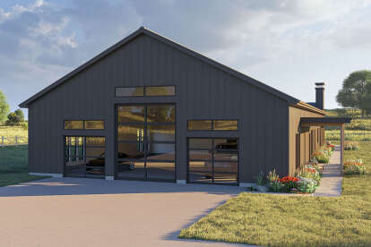 Barn House Plan #963-01154 Elevation Photo