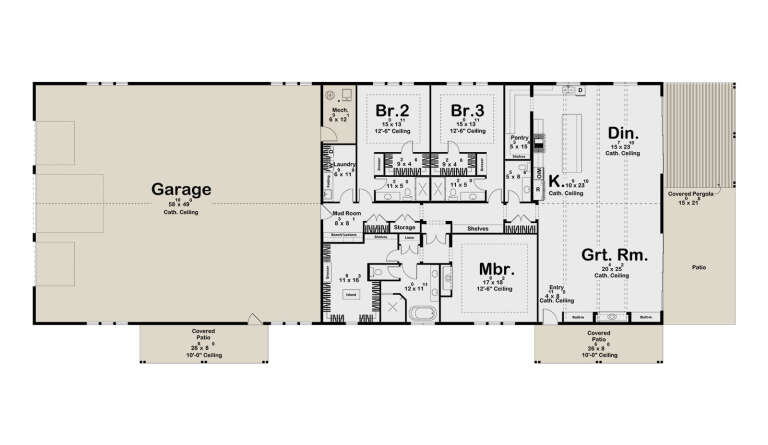 House Plan House Plan #33395 Drawing 1