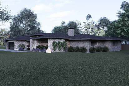 Contemporary House Plan #8318-00431 Elevation Photo