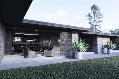 Contemporary House Plan #8318-00431 Elevation Photo