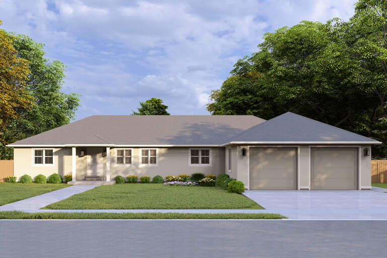 House Plan House Plan #33398 Front Elevation 