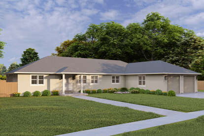 Traditional House Plan #2802-00402 Elevation Photo