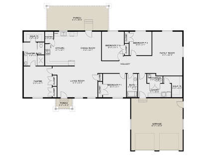 Main Floor  for House Plan #2802-00402