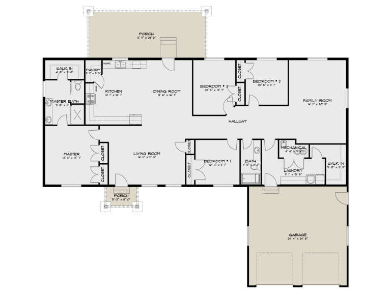 House Plan House Plan #33398 Drawing 1