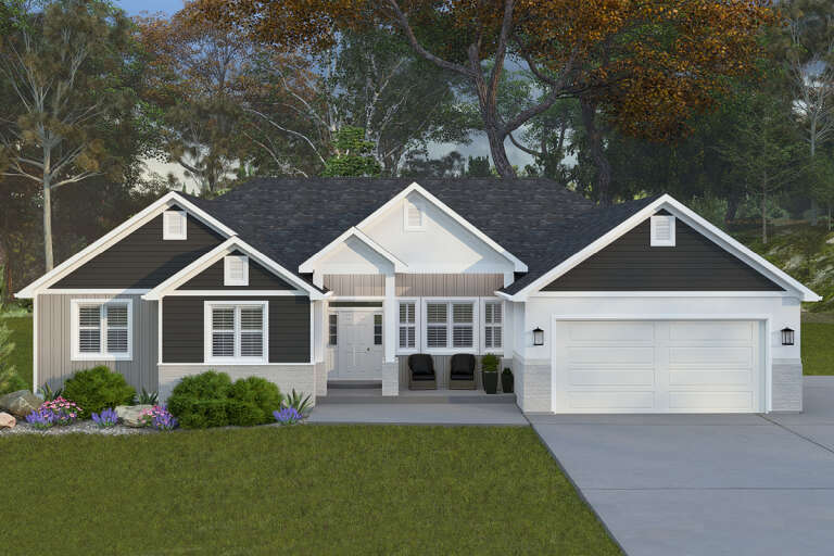 House Plan House Plan #33399 Front Elevation 