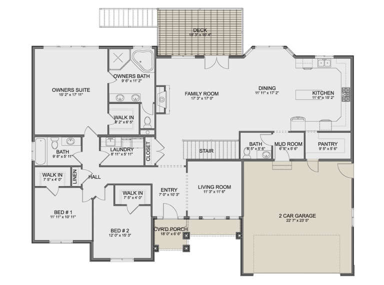House Plan House Plan #33399 Drawing 1