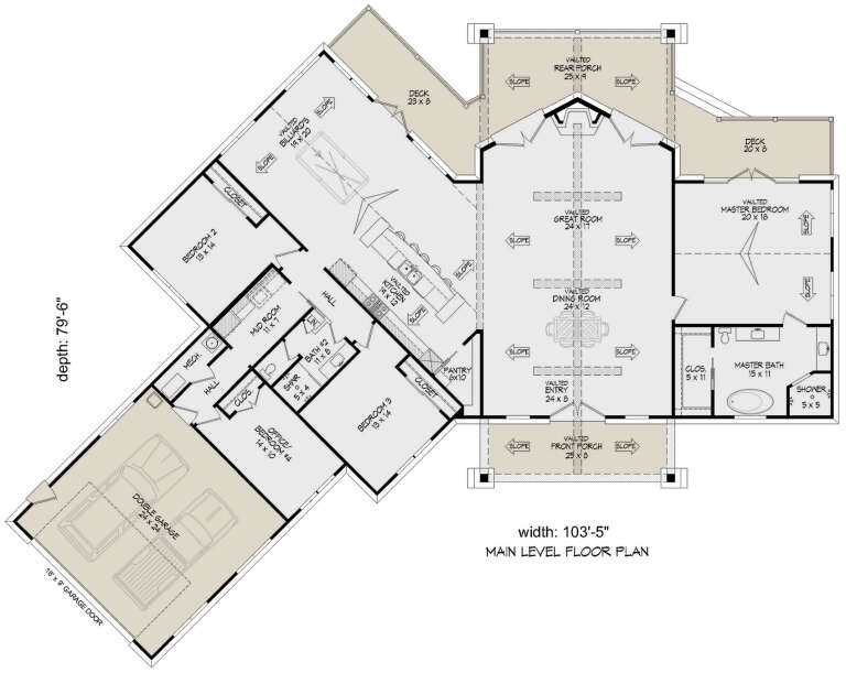 House Plan House Plan #33400 Drawing 1