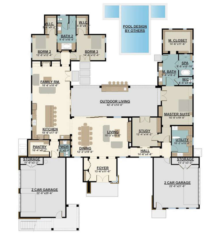 House Plan House Plan #33406 Drawing 1
