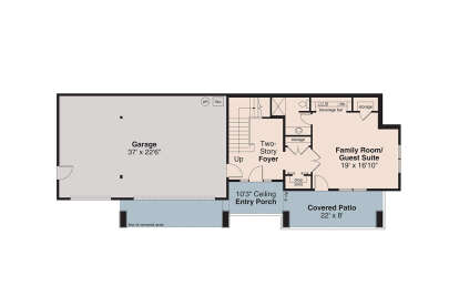 Lower Floor/Basement for House Plan #035-01151