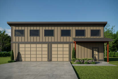 Modern House Plan #035-01153 Elevation Photo