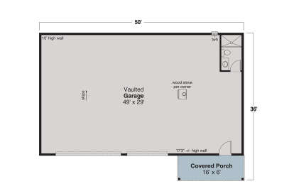 Garage Floor for House Plan #035-01153