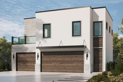 Modern House Plan #402-01843 Elevation Photo