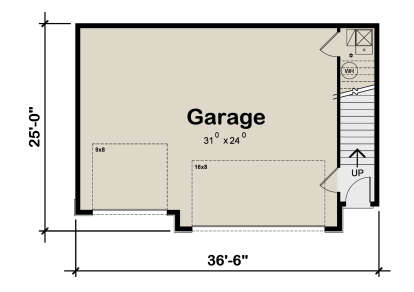 Garage Floor for House Plan #402-01843