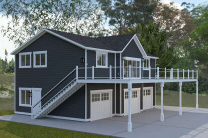 Craftsman House Plan #2802-00404 Elevation Photo