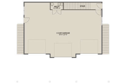 Garage Floor for House Plan #2802-00404