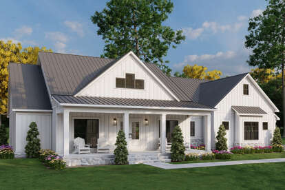 Modern Farmhouse House Plan #8318-00432 Elevation Photo