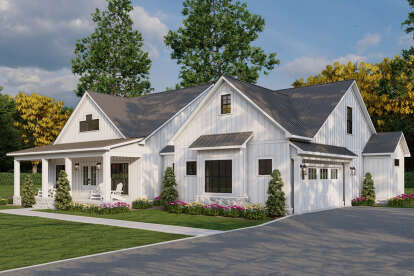 Modern Farmhouse House Plan #8318-00432 Elevation Photo