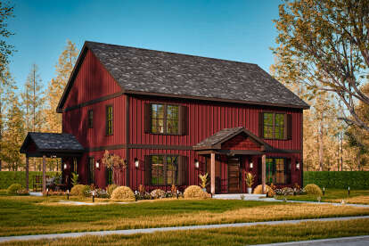 Traditional House Plan #699-00409 Elevation Photo