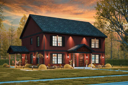 Traditional House Plan #699-00409 Elevation Photo