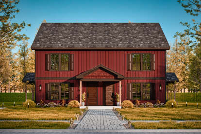 Traditional House Plan #699-00409 Elevation Photo