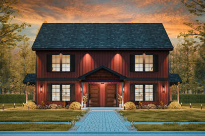 Traditional House Plan #699-00409 Elevation Photo