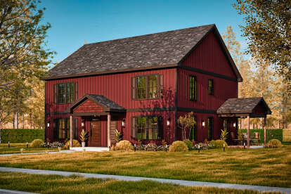 Traditional House Plan #699-00409 Elevation Photo