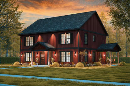 Traditional House Plan #699-00409 Elevation Photo