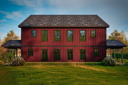 Traditional House Plan #699-00409 Elevation Photo