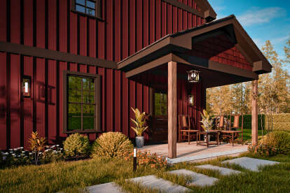 Traditional House Plan #699-00409 Elevation Photo