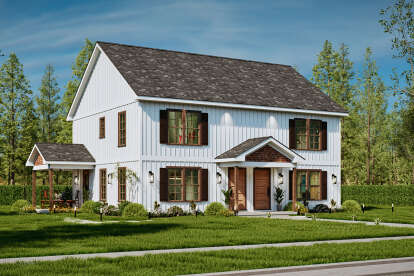 Traditional House Plan #699-00409 Elevation Photo
