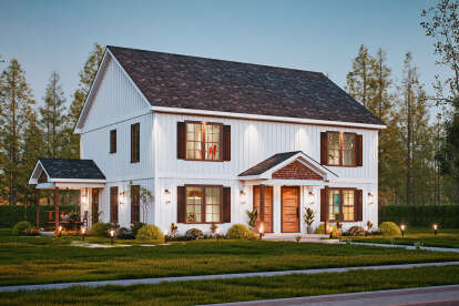 Traditional House Plan #699-00409 Elevation Photo